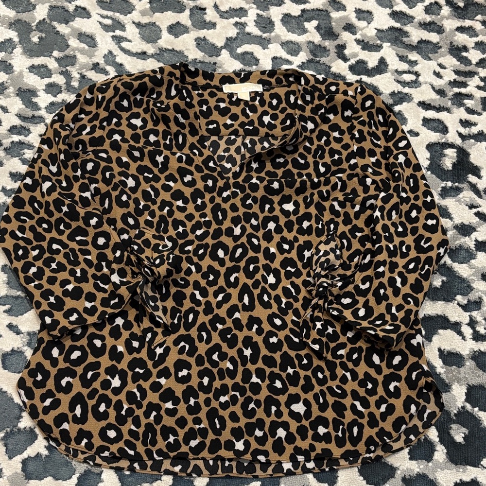 Michael Kors Leopard Blouse